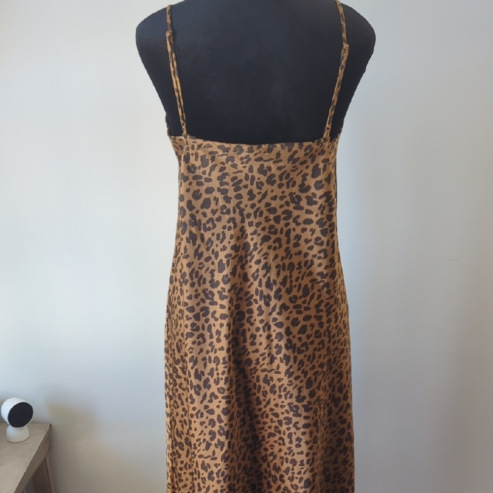a new day Animal Leopard Print Slip Dress Medium - Picture 4 of 10